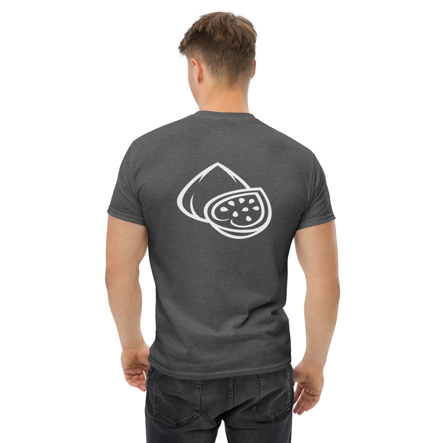 This is a t-shirt with logo only on the back