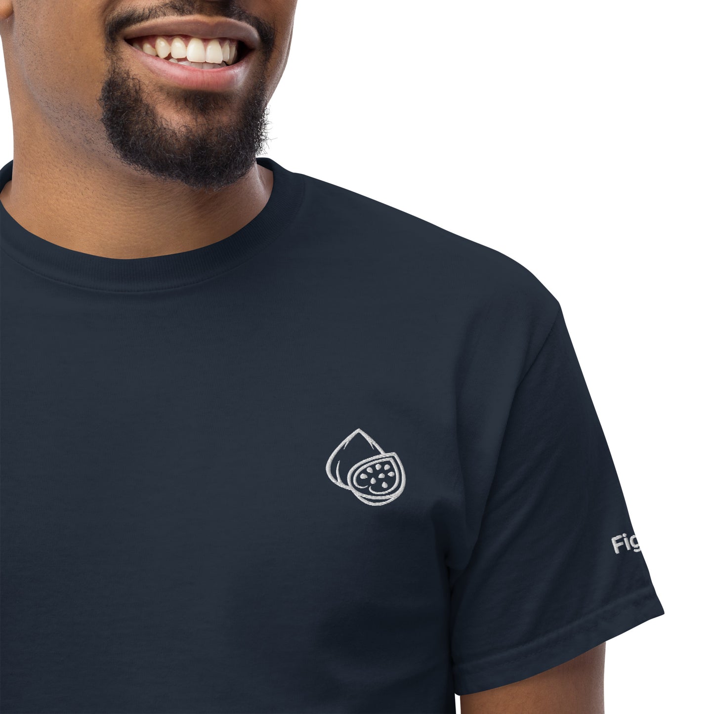 Figgs.ai nice cool basic t-shirt, embroidery